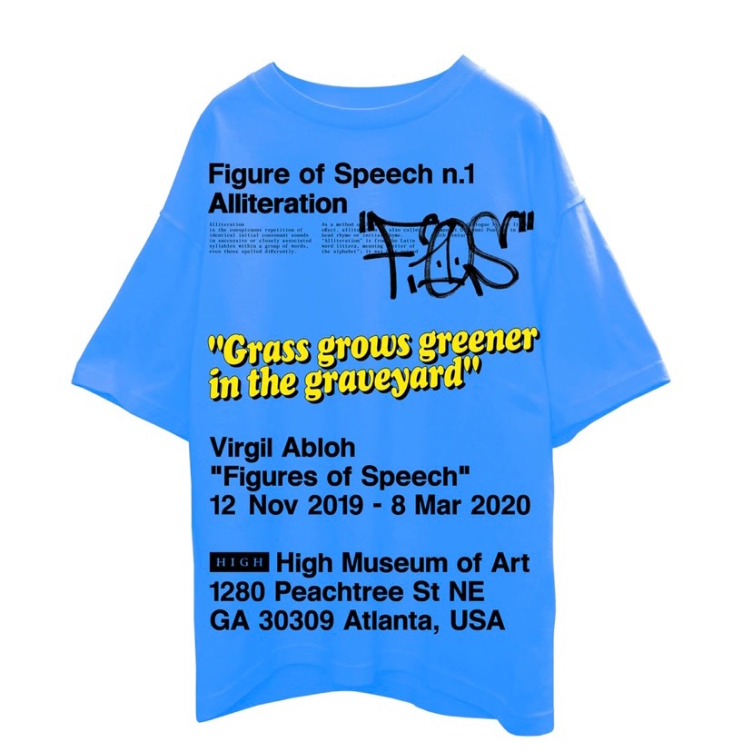 Virgil Abloh Amo Flag Exhibition T-Shirt Blue Xl